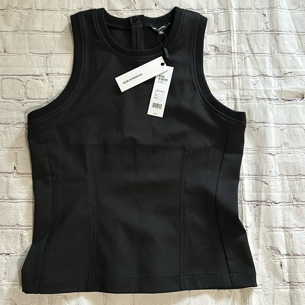 525 America Black Sleeveless Top
